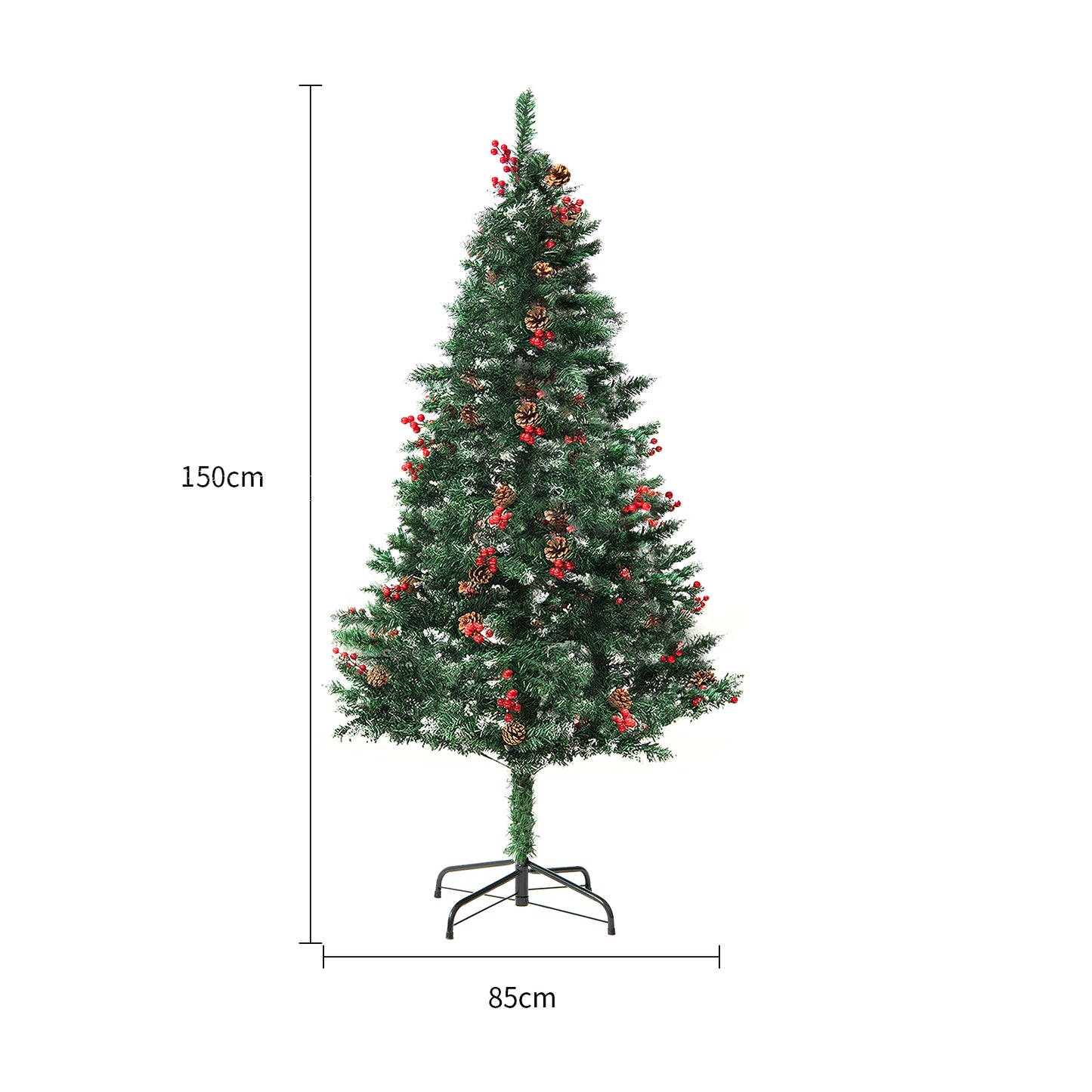 Snow PVC Artificial Christmas Tree for Home & Store Window Decor
