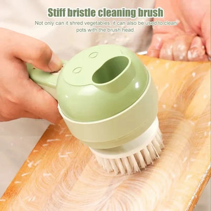 4 in 1 Vegetable Cutter Multifunctional Handheld Electric Wireless Chop Garlic Mash Minced Slice Onion Cutting Cooking Gadget