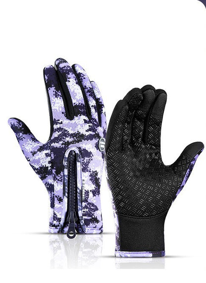 Winter Touch Screen Motorcycle Gloves – Waterproof Fleece Sports Gloves