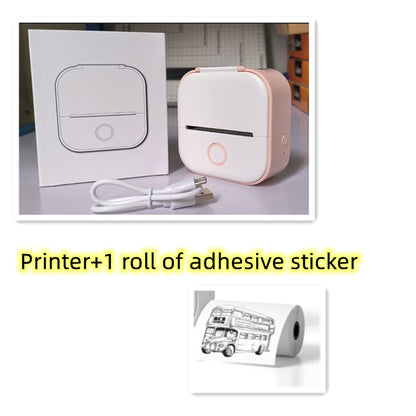 Portable Mini Thermal Label Printer Bluetooth-Compatible Inkless Photo Printer