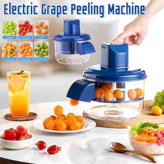 Automatic Electric Grape Peeler – Rechargeable Fruit Peeling Machine