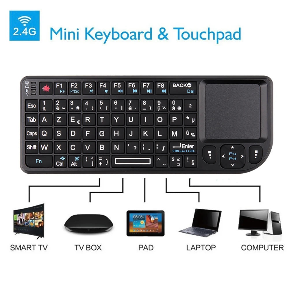 Rii X1 Mini Wireless Keyboard with Touchpad for TV Box & PC