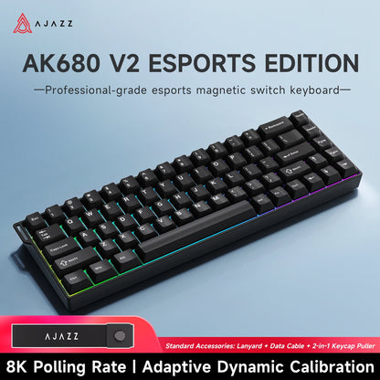 AJAZZ AK680 V2/Max 60% Magnetic Switch Mechanical Gaming Keyboard