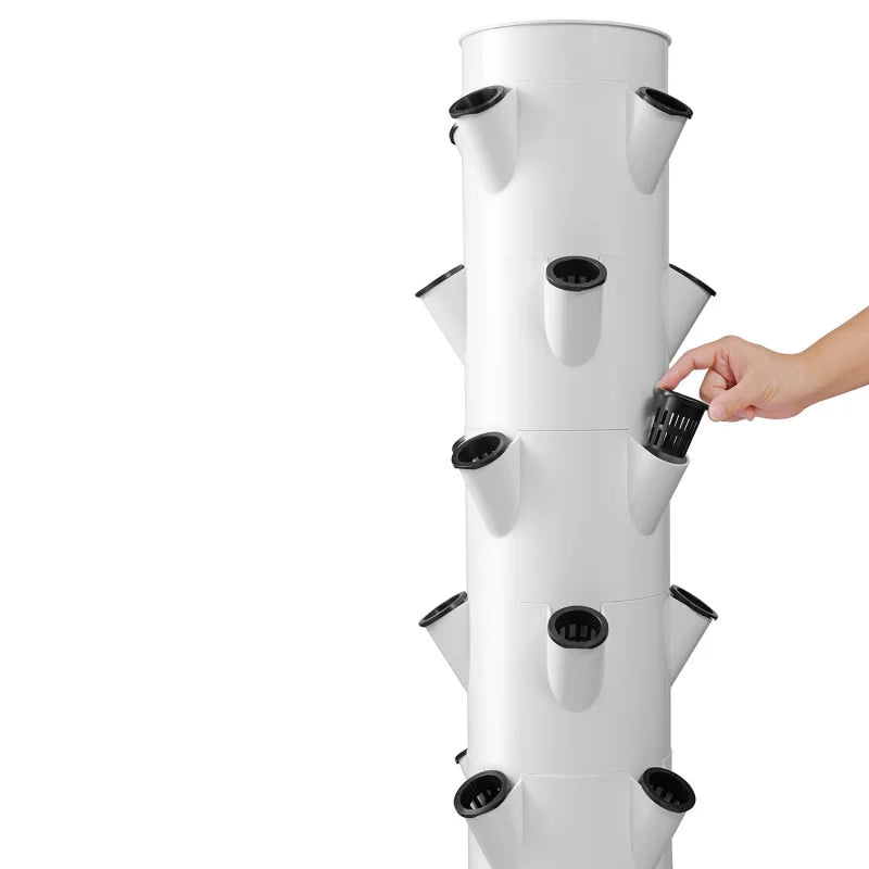 Vertical Hydroponic Tower Smart Soilless Vegetable Growing System