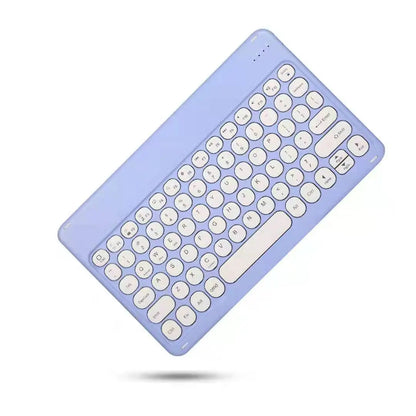 Spanish/English 10-Inch Bluetooth Keyboard for iPad, Tablet & Laptop