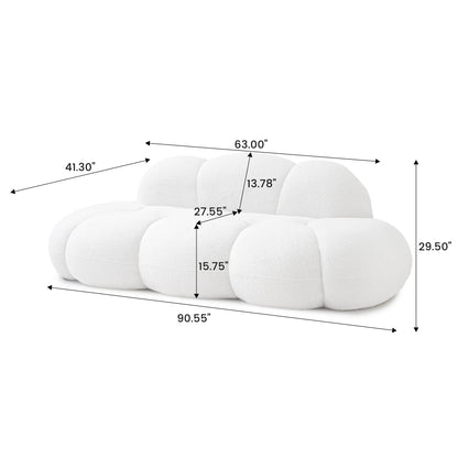 Sdorens Modern Cloud Shaped Upholstered Leisure Sofa
