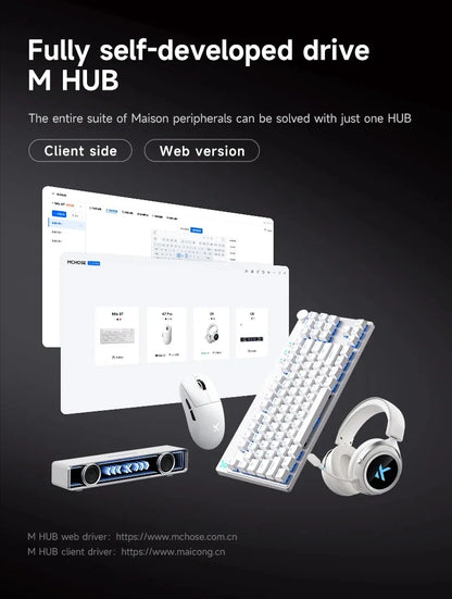 MCHOSE MIX87 Magnetic Axis 87-Key Hot Swap Wired Gaming Keyboard