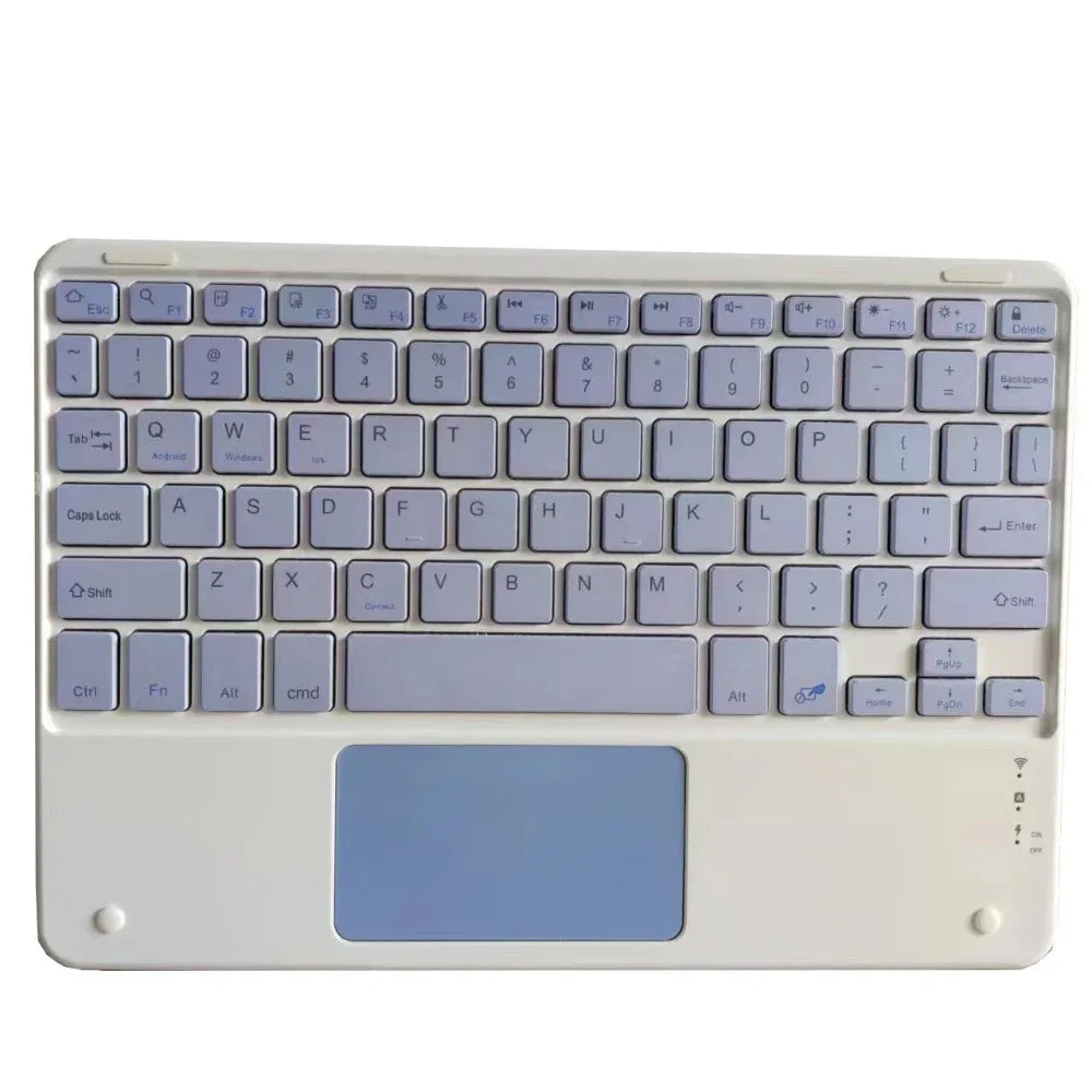 Spanish/English 10-Inch Bluetooth Keyboard for iPad, Tablet & Laptop