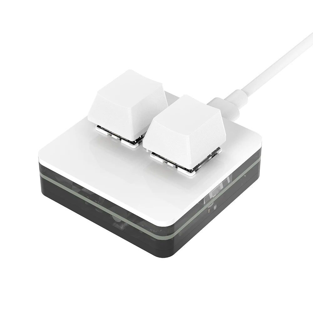 RGB Mini Macropad 3-Key Hot Swap Macro Keyboard with Knob