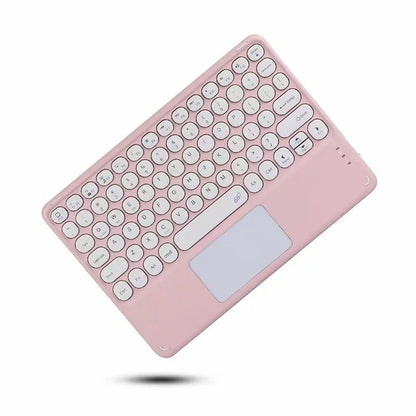 Spanish/English 10-Inch Bluetooth Keyboard for iPad, Tablet & Laptop