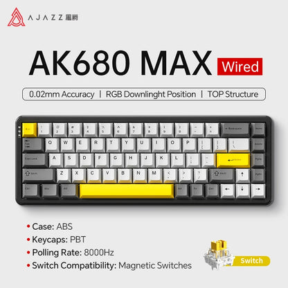 AJAZZ AK680 V2/Max 60% Magnetic Switch Mechanical Gaming Keyboard