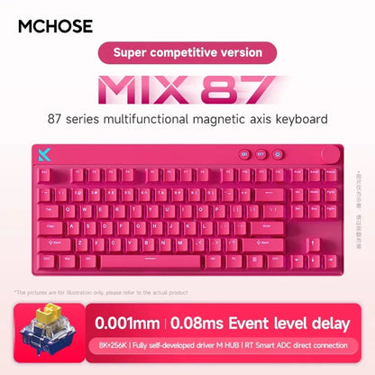 MCHOSE MIX87 Magnetic Axis 87-Key Hot Swap Wired Gaming Keyboard