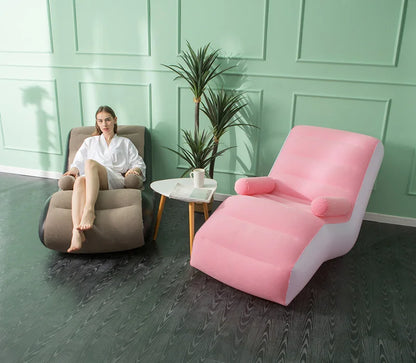 Inflatable Lazy Sofa Air Sleeping Bed Portable Leisure Couch