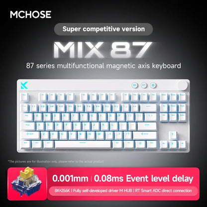 MCHOSE MIX87 Magnetic Axis 87-Key Hot Swap Wired Gaming Keyboard