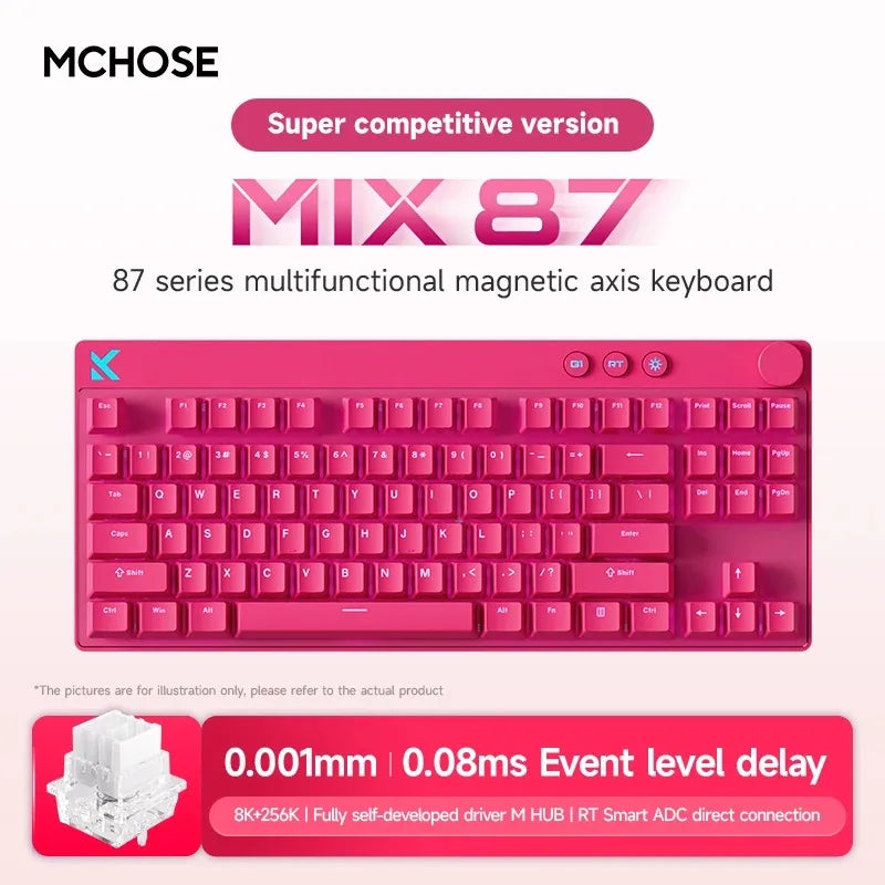 MCHOSE MIX87 Magnetic Axis 87-Key Hot Swap Wired Gaming Keyboard