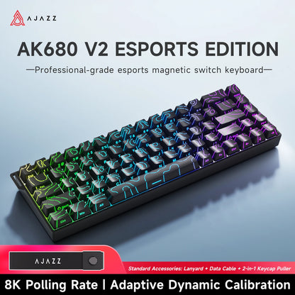 AJAZZ AK680 V2/Max 60% Magnetic Switch Mechanical Gaming Keyboard