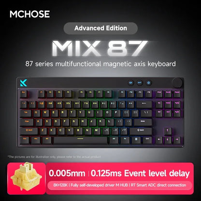 MCHOSE MIX87 Magnetic Axis 87-Key Hot Swap Wired Gaming Keyboard