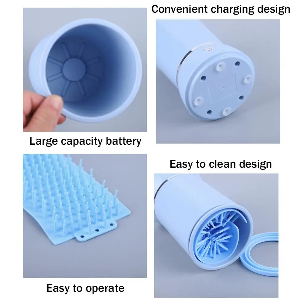 Portable Electric Dog Paw Washer USB Rechargeable Pet Cleaner
