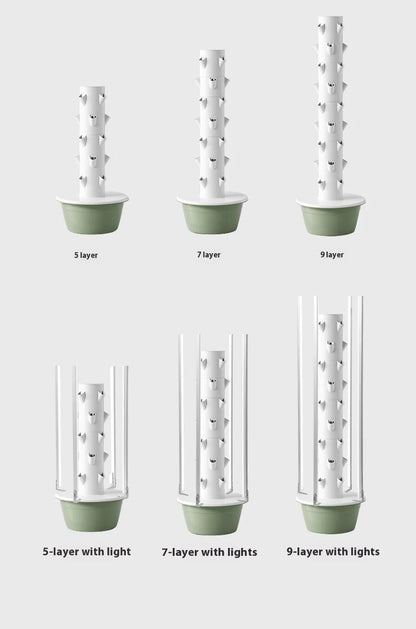 Vertical Hydroponic Tower Smart Soilless Vegetable Growing System