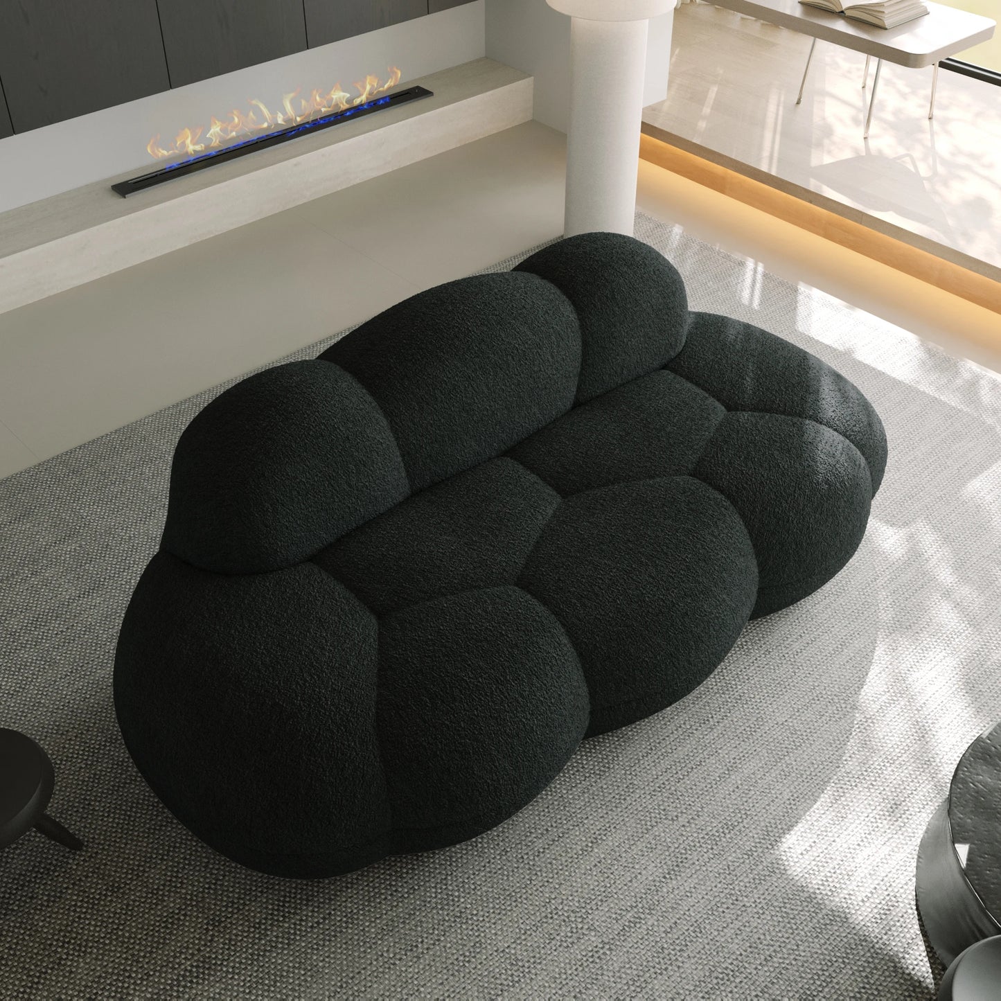 Sdorens Modern Cloud Shaped Upholstered Leisure Sofa