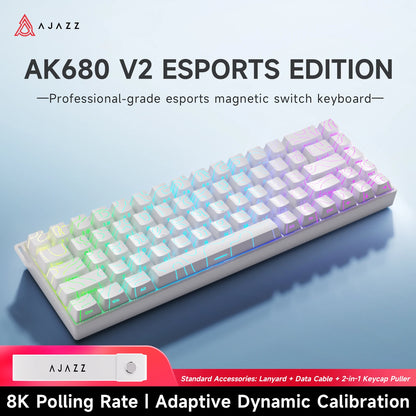 AJAZZ AK680 V2/Max 60% Magnetic Switch Mechanical Gaming Keyboard