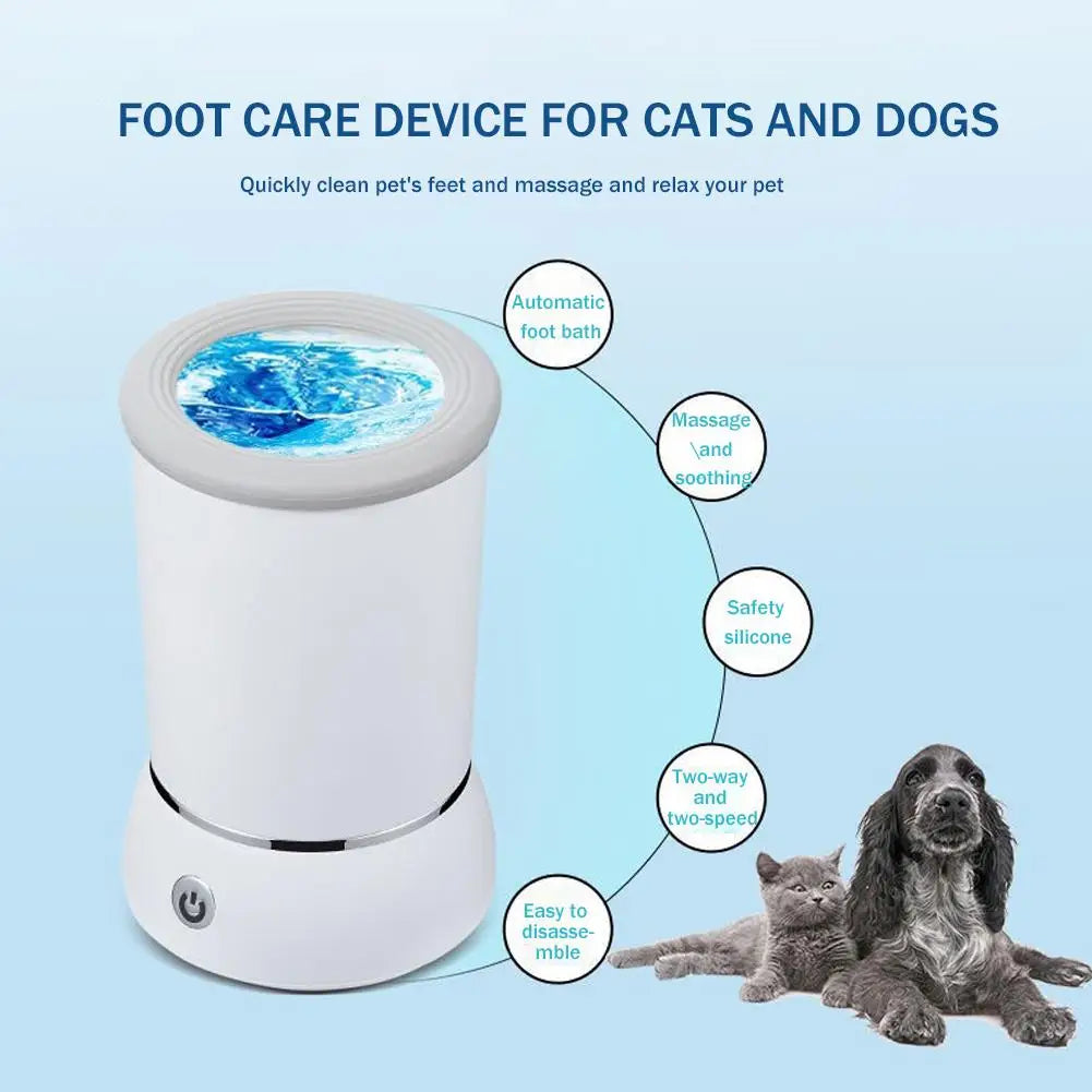 Portable Electric Dog Paw Washer USB Rechargeable Pet Cleaner