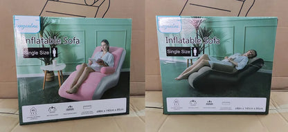 Inflatable Lazy Sofa Air Sleeping Bed Portable Leisure Couch