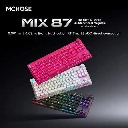 MCHOSE MIX87 Magnetic Axis 87-Key Hot Swap Wired Gaming Keyboard