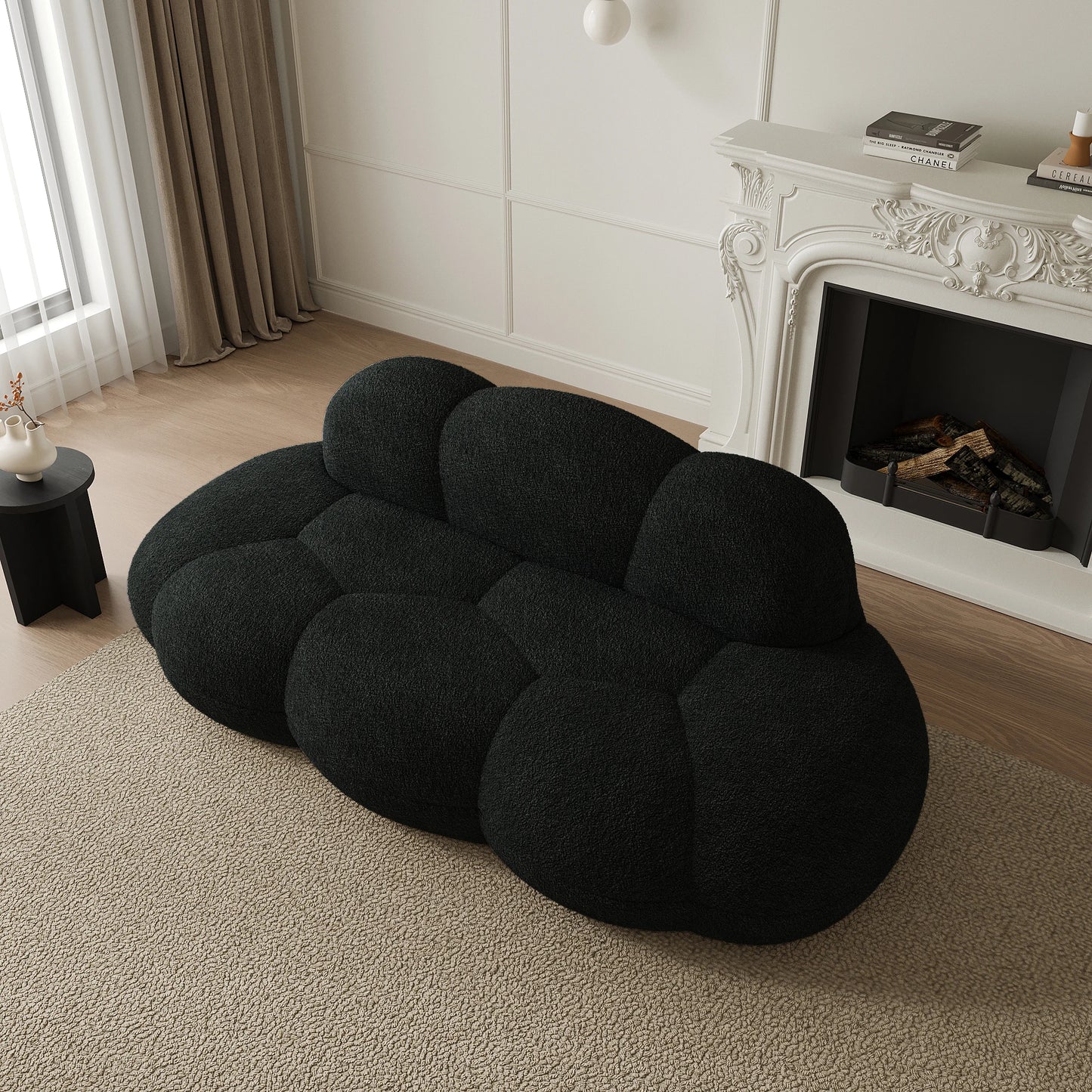Sdorens Modern Cloud Shaped Upholstered Leisure Sofa