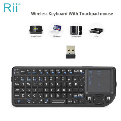 Rii X1 Mini Wireless Keyboard with Touchpad for TV Box & PC