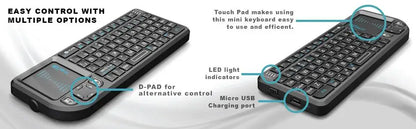 Rii X1 Mini Wireless Keyboard with Touchpad for TV Box & PC
