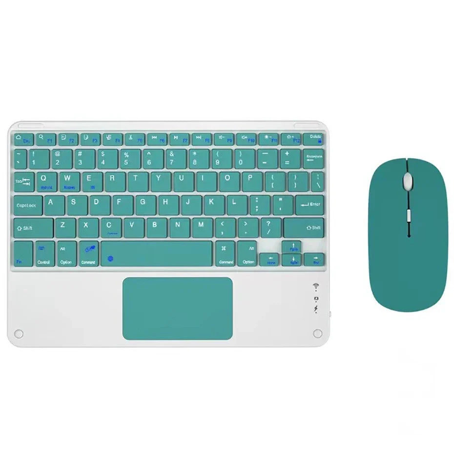 Spanish/English 10-Inch Bluetooth Keyboard for iPad, Tablet & Laptop