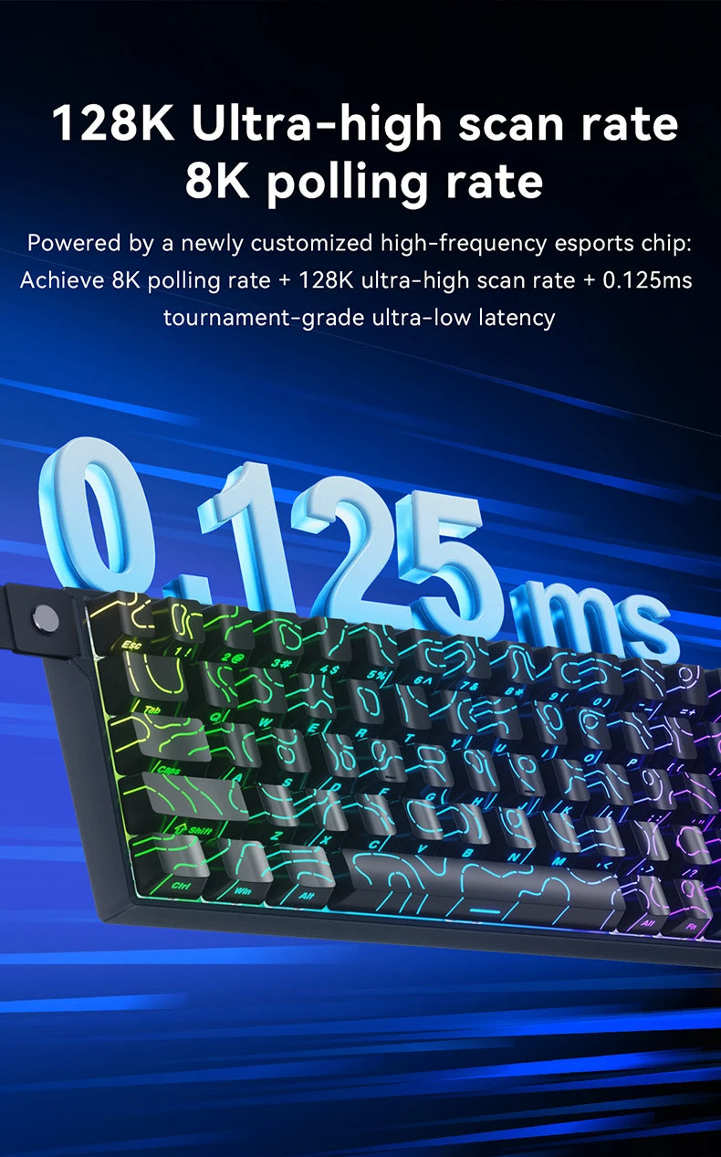 AJAZZ AK680 V2/Max 60% Magnetic Switch Mechanical Gaming Keyboard