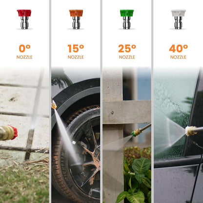 Grandfalls Pressure Washer G20 Pro, 2500 PSI 2.2 GPM, 180° Wall Mounted Power Washer, Auto-Retract with 65FT Hose Reel, 5 Nozzles for Floor/Cars/Fences/Patios, Dark Silver