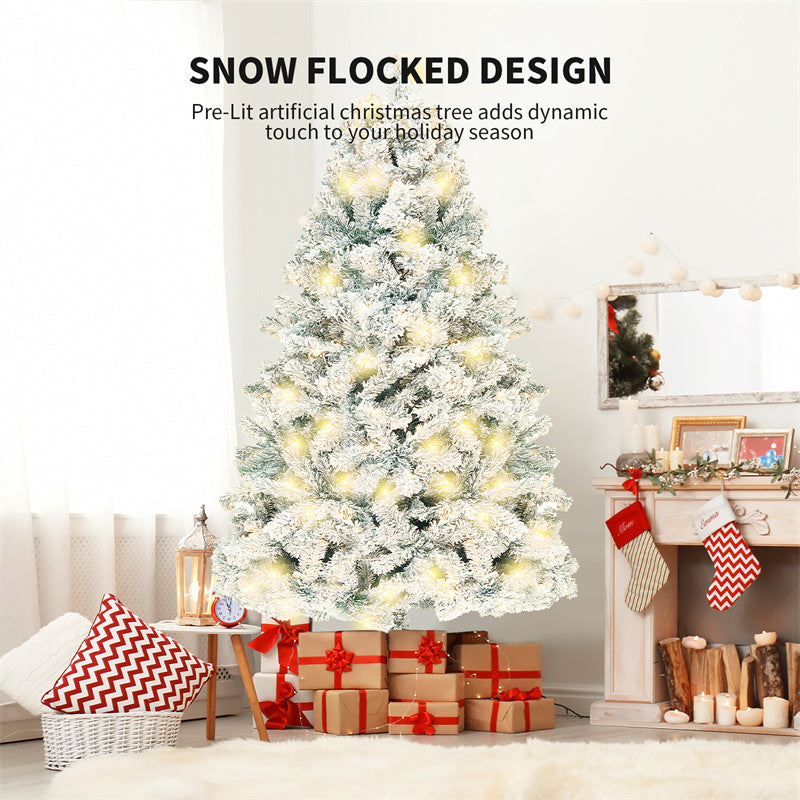 Snow PVC Artificial Christmas Tree for Home & Store Window Decor