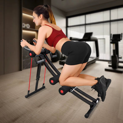 Ab workout equipment with LCD display for tracking time and calories