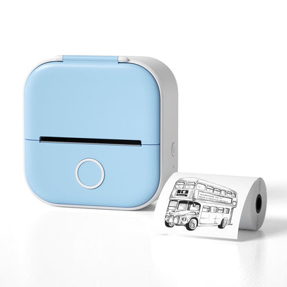 Portable Mini Thermal Label Printer Bluetooth-Compatible Inkless Photo Printer