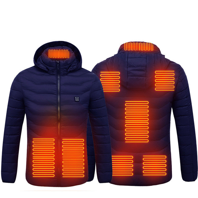 Winter Heated USB Jacket – Electric Cotton Thermal Coat for Men