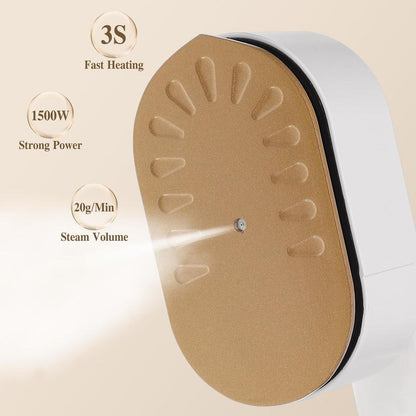 Mini Travel Iron for Clothes, Portable Handheld Iron Steam with Dry and Wet Ironing for Home Business Clothing(50Ml Water,40W)