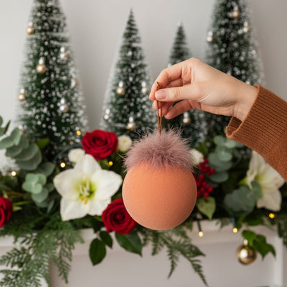 4PCS Glass Christmas Ball Ornaments – Shiny Holiday Hanging Decorations for Xmas Tree