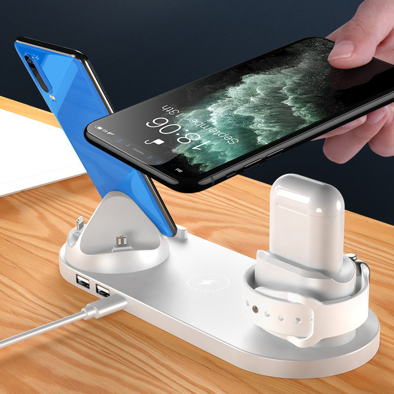 6-in-1 Wireless Charging Station – Fast Charger Dock for iPhone