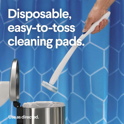 Toiletwand Disposable Toilet Cleaning System - Toiletwand, Storage Caddy and 16 Disinfecting Refill Heads