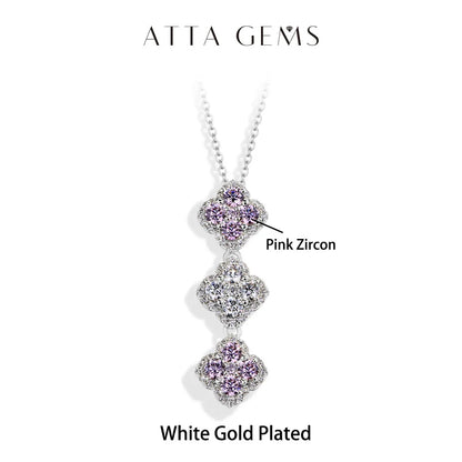 2025 Necklaces for Women Full D Color Moissanite 925 Sterling Silver Pendant Classic Engagement Wedding Fine Jewelry