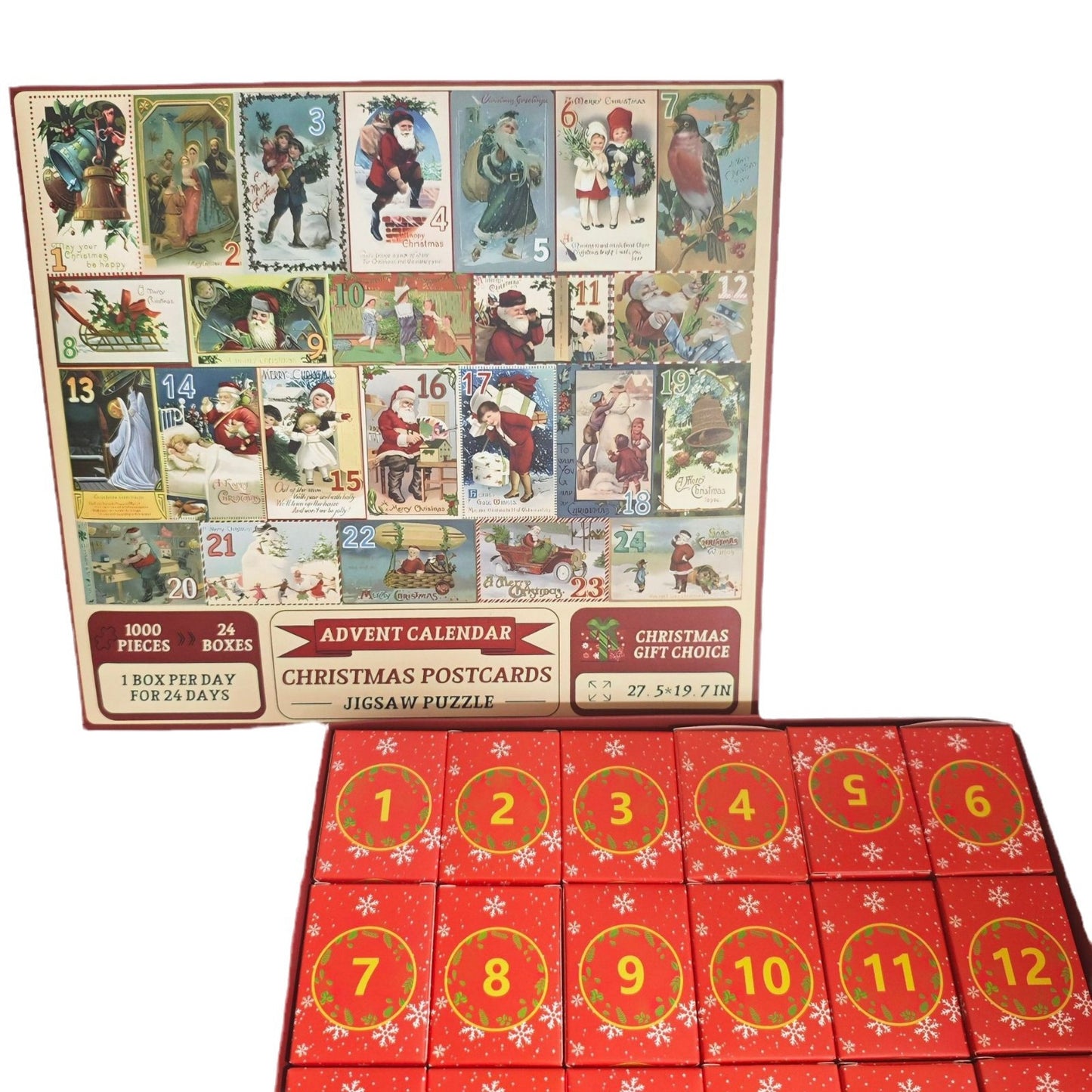 24-Box Christmas Advent Calendar Puzzle | Holiday Countdown Fun