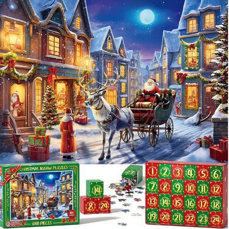 24-Box Christmas Advent Calendar Puzzle | Holiday Countdown Fun