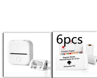 Portable Mini Thermal Label Printer Bluetooth-Compatible Inkless Photo Printer