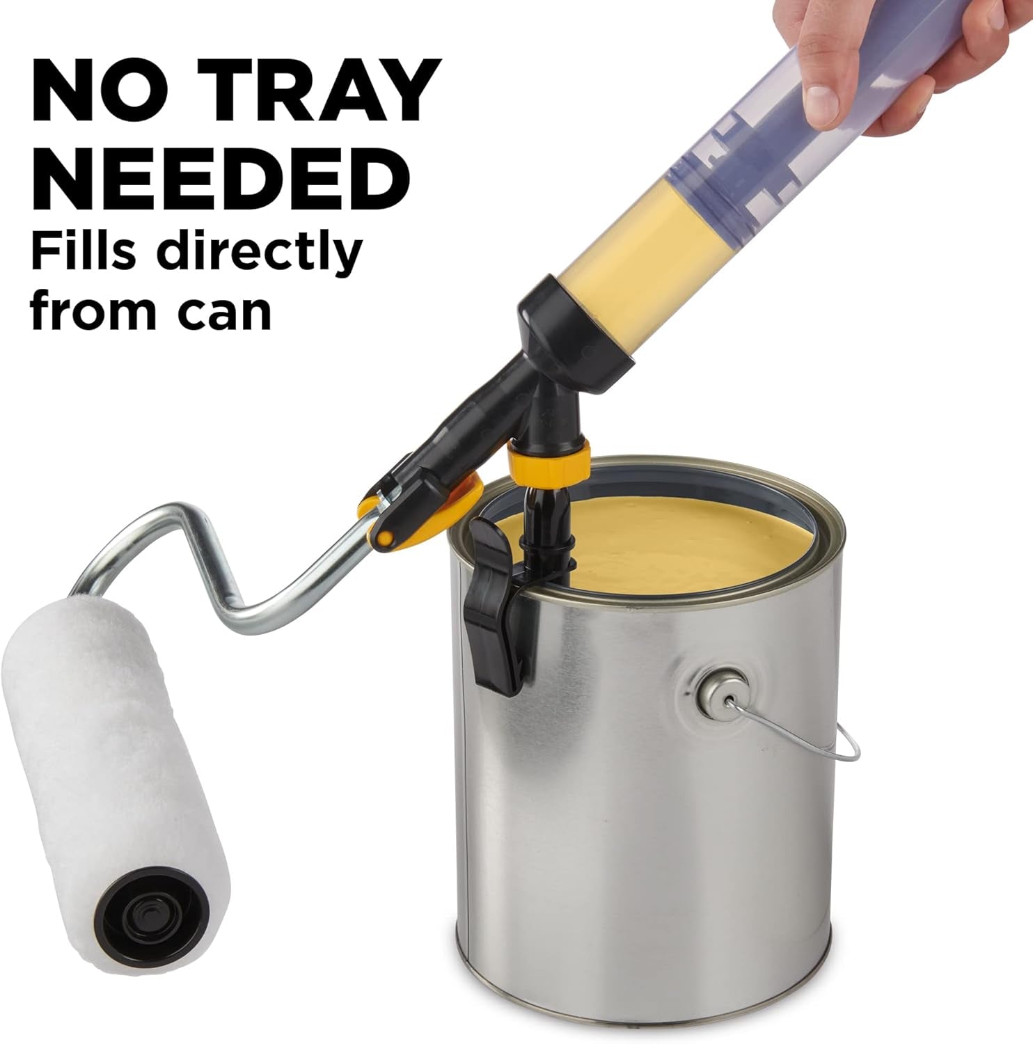 Spraytech 2419329 Paintstick EZ Roller Paint Roller, Long Handle Extension Roller for Painting Interior Walls and Ceilings