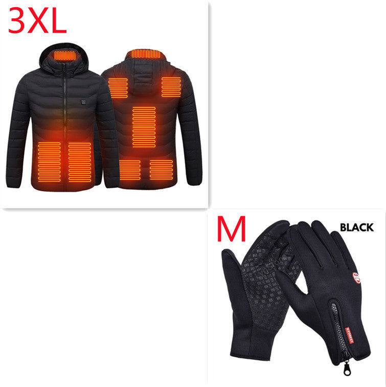 Winter Heated USB Jacket – Electric Cotton Thermal Coat for Men