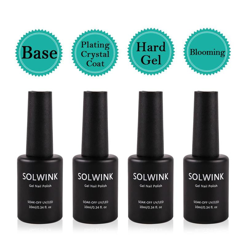 Rock Sugar No Wipe Top Coat Base Coat Hald Gel Blooming Foundation Nail Polish Soak off UV LED Nail Gel