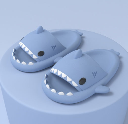 Adult’s Funny Shark Cartoon Slippers – Indoor & Outdoor